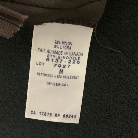 RK Chocolate Brown Stretch Skirt with Butterfly Appliqué Detail on Side Slit - Picture 8 of 8